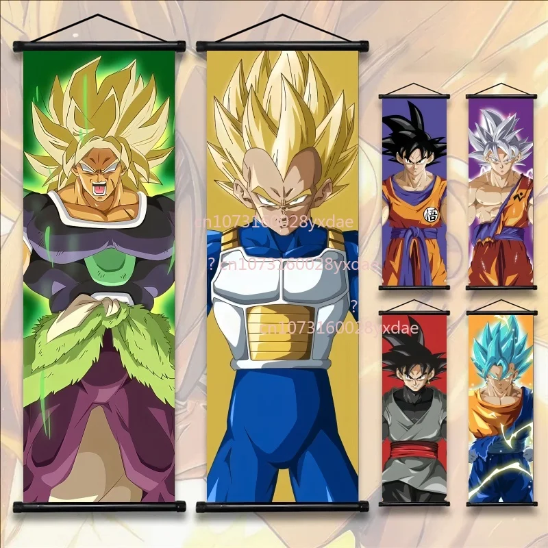 Dragon Ball Scrolls Picture Wall Art Goku Saiyan Hanging Painting Canvas Anime Poster Hot Blooded Home Decor Kawaii Kids Room
Dragon Ball Scrolls Picture Wall Art Goku Saiyan Hanging Painting Canvas Anime Poster Hot Blooded Home Decor Kawaii Kids Room