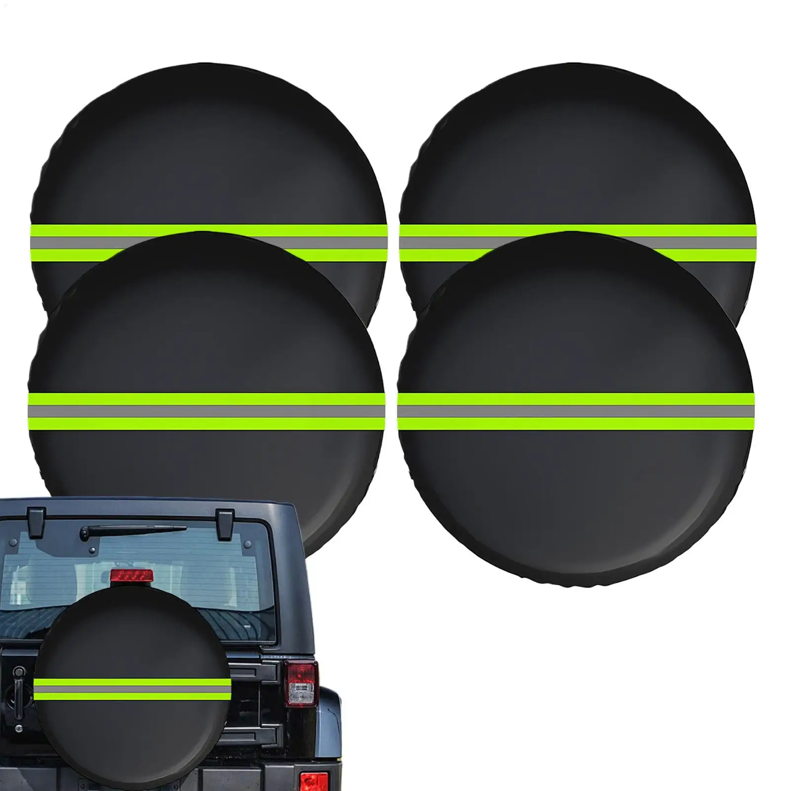 2/4 шт. защитный чехол для автомобильных шин со светоотражающими полосками пылезащитный водонепроницаемый светоотражающий защитный чехол для шин для гаражного прицепа 
2/4 шт. защитный чехол для автомобильных шин со светоотражающими полосками пылезащитный водонепроницаемый светоотражающий защитный чехол для шин для гаражного прицепа