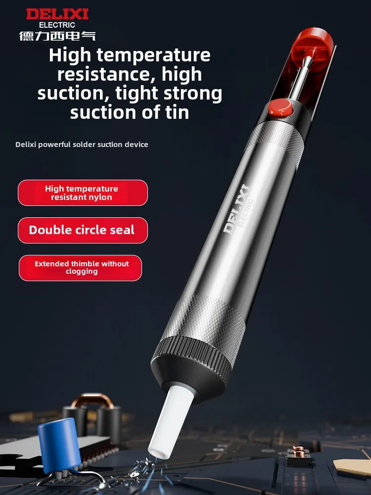 Heavy Duty Desoldering Pump - High-Powered Manual Vacuum Solder Sucker for Electronics, Cleanup of Solder Residues
Heavy Duty Desoldering Pump - High-Powered Manual Vacuum Solder Sucker for Electronics, Cleanup of Solder Residues