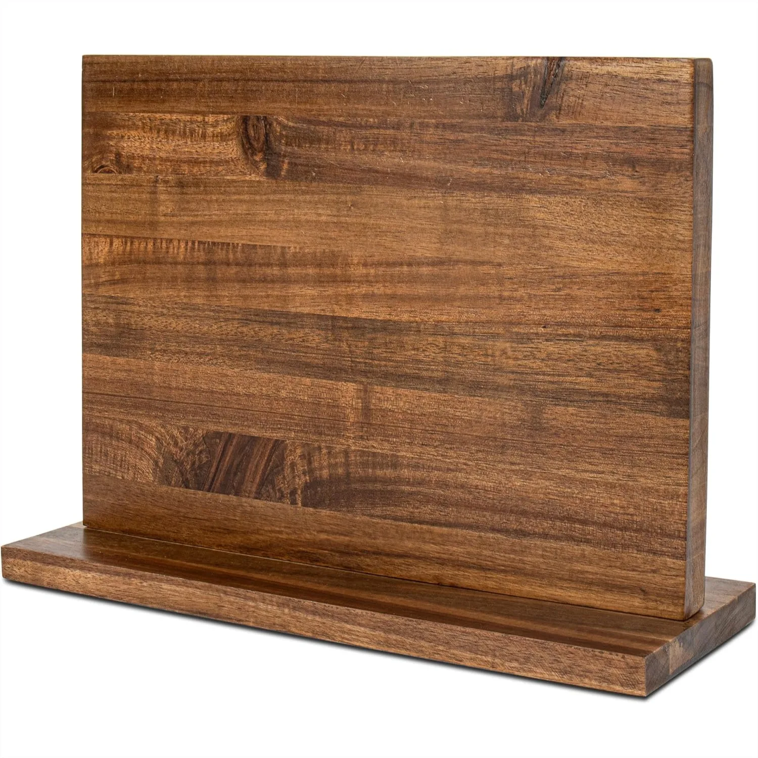 Double Sided Magnetic Knife Holder for Counter, Acacia Wood Knife Block with Strong Magnets Holds Up to 12 Knives
Double Sided Magnetic Knife Holder for Counter, Acacia Wood Knife Block with Strong Magnets Holds Up to 12 Knives