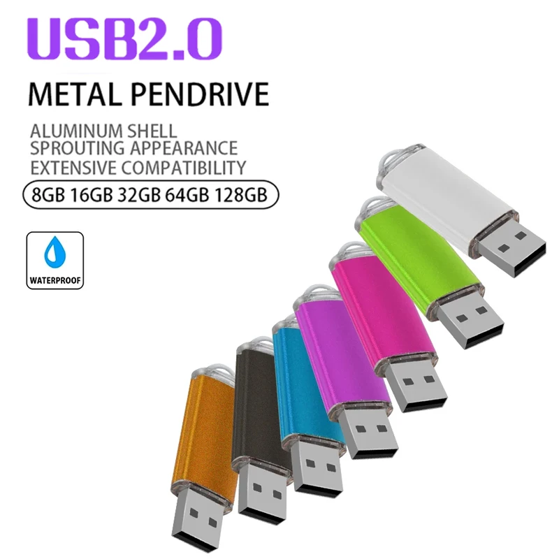 Metal USB Flash Drive 128GB 64GB 32GB High Speed 16GB 8GB 4GB Memory Flash USB Stick Pen Drive 128MB PenDrive 2.0 Флешка USB
Metal USB Flash Drive 128GB 64GB 32GB High Speed 16GB 8GB 4GB Memory Flash USB Stick Pen Drive 128MB PenDrive 2.0 Флешка USB