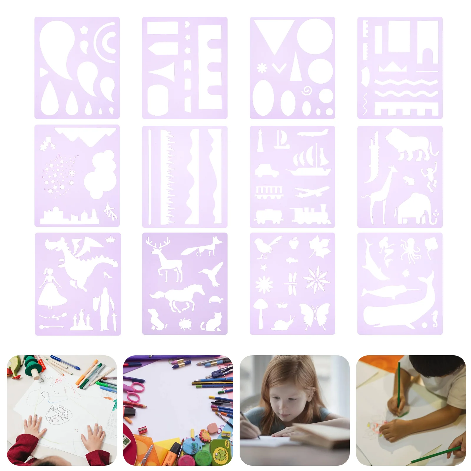 14pcs Template Wood Signs Painting Template Crafts Home Decor Scrapbook Stencil DIY Reusable Pet Supplies
14pcs Template Wood Signs Painting Template Crafts Home Decor Scrapbook Stencil DIY Reusable Pet Supplies