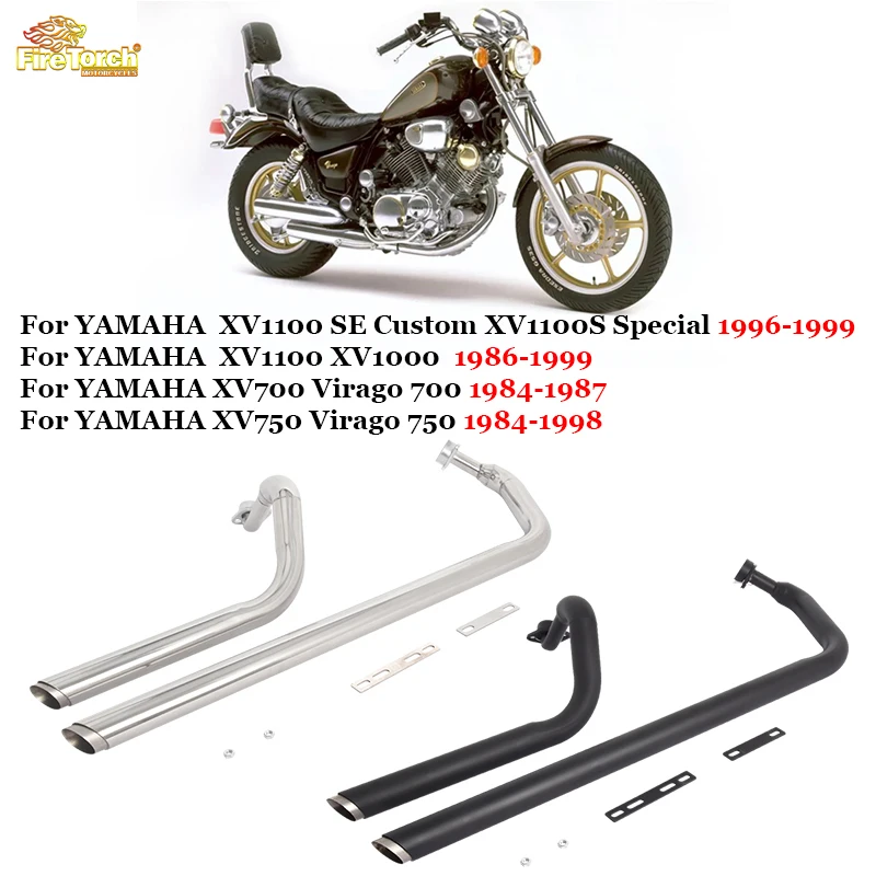 For YAMAHA XV1100 SE Custom XV1100S Special 1996-1999 XV1100 XV1000 Motorcycle Exhaust System For YAMAHA XV700 Virago 700 750
For YAMAHA XV1100 SE Custom XV1100S Special 1996-1999 XV1100 XV1000 Motorcycle Exhaust System For YAMAHA XV700 Virago 700 750