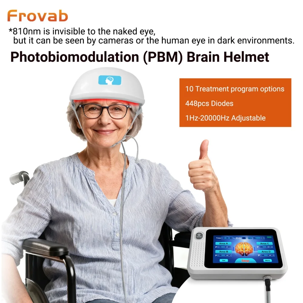 Newly Upgraded 448 Diodes PBM Brain Photobiomodulation Helmet 810nm NIR Light Stimulation Device for Parkinson Alzheimer Stroke
Newly Upgraded 448 Diodes PBM Brain Photobiomodulation Helmet 810nm NIR Light Stimulation Device for Parkinson Alzheimer Stroke