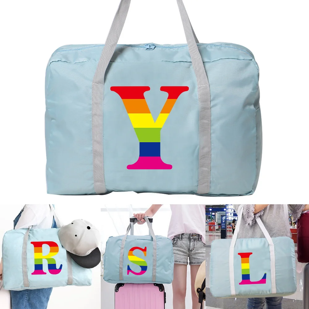 Large Capacity Storage Bags Foldable Nylon Travel Bag Organizers Unisex Luggage Women Handbags Men Rainbow Series Travel Bag
Large Capacity Storage Bags Foldable Nylon Travel Bag Organizers Unisex Luggage Women Handbags Men Rainbow Series Travel Bag
