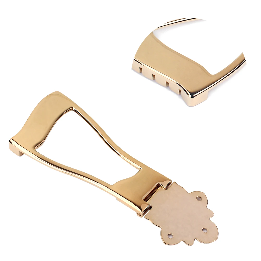 6-string Jazz Guitar Arched Bridge Tailpiece Replacement GA418 Trapezoidal Design Electric Archtop Guitar Parts Accessories
6-string Jazz Guitar Arched Bridge Tailpiece Replacement GA418 Trapezoidal Design Electric Archtop Guitar Parts Accessories