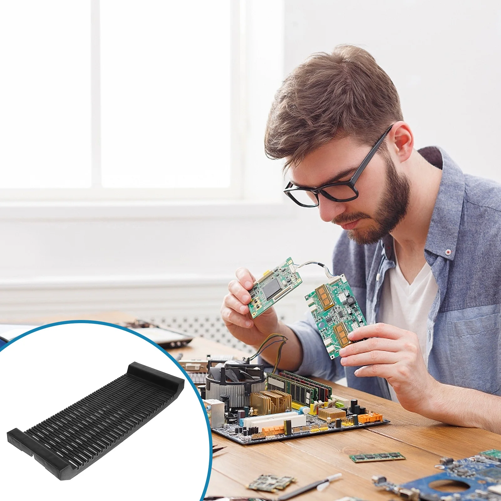 Anti Static Bar Frame Circuit Board Holder Rack Shelf Pcb Bracket Display St Plastic Tough Wear Resistant Long Lasting
Anti Static Bar Frame Circuit Board Holder Rack Shelf Pcb Bracket Display St Plastic Tough Wear Resistant Long Lasting