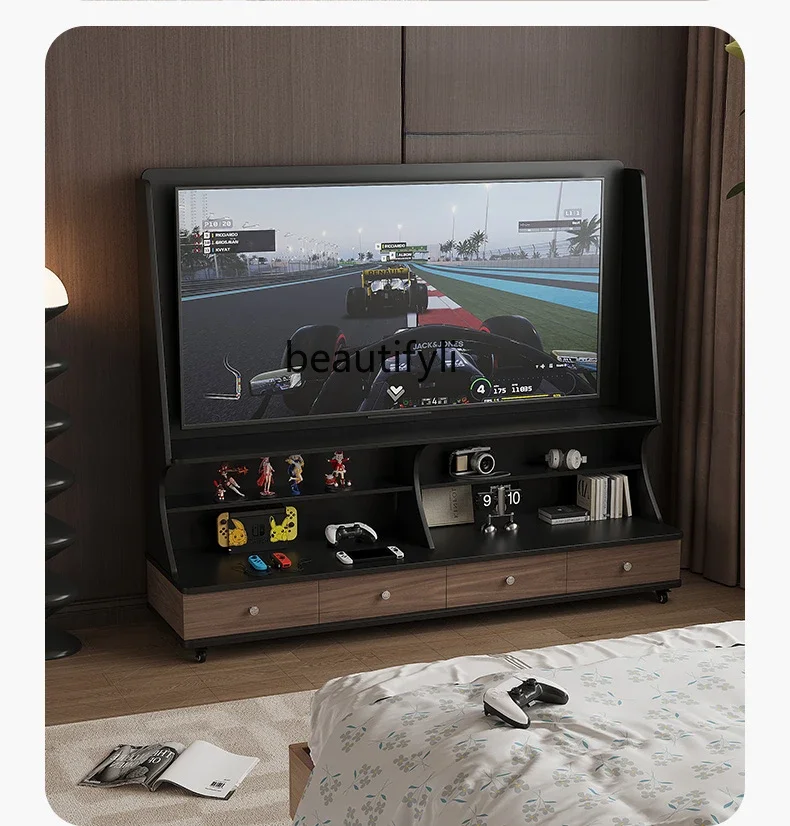Modern French retro removable TV cabinet, living room storage and storage cabinet integrated
Modern French retro removable TV cabinet, living room storage and storage cabinet integrated