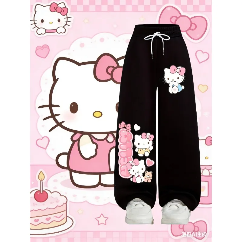 Летние женские спортивные брюки Sanrio Hello Kitty 2026: свободные, прямые, с эластичным поясом, модные, для улицы и дома, универсальные, для сна
Летние женские спортивные брюки Sanrio Hello Kitty 2026: свободные, прямые, с эластичным поясом, модные, для улицы и дома, универсальные, для сна