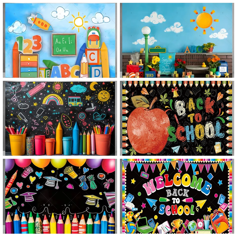 Welcome Back To School Background Banner Black Blackboard Pencil Books Children Graduation Party Cartoon Decorative Supplies
Welcome Back To School Background Banner Black Blackboard Pencil Books Children Graduation Party Cartoon Decorative Supplies
