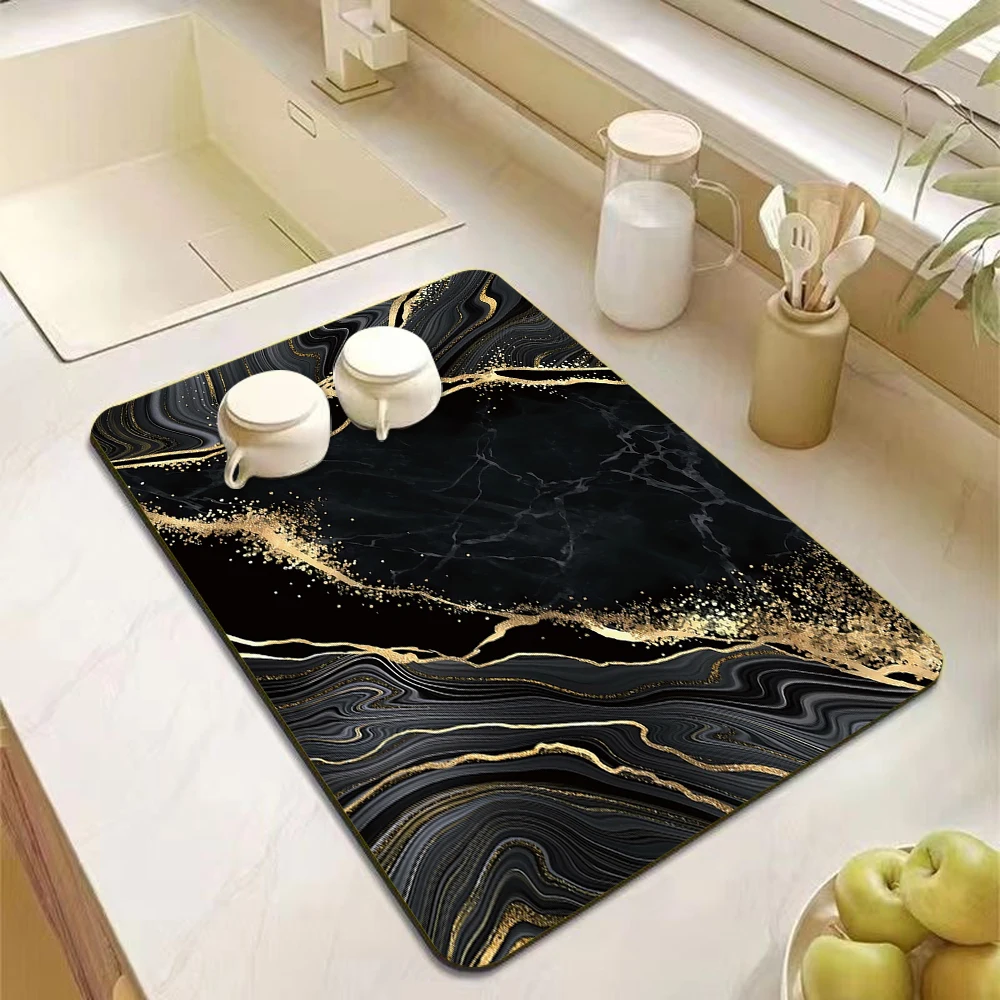 Marbled Diatomite Coffee Machine Drain Mat Absorbent Quick-Drying Non-slip Placemat for Kitchen Bathroom
Marbled Diatomite Coffee Machine Drain Mat Absorbent Quick-Drying Non-slip Placemat for Kitchen Bathroom