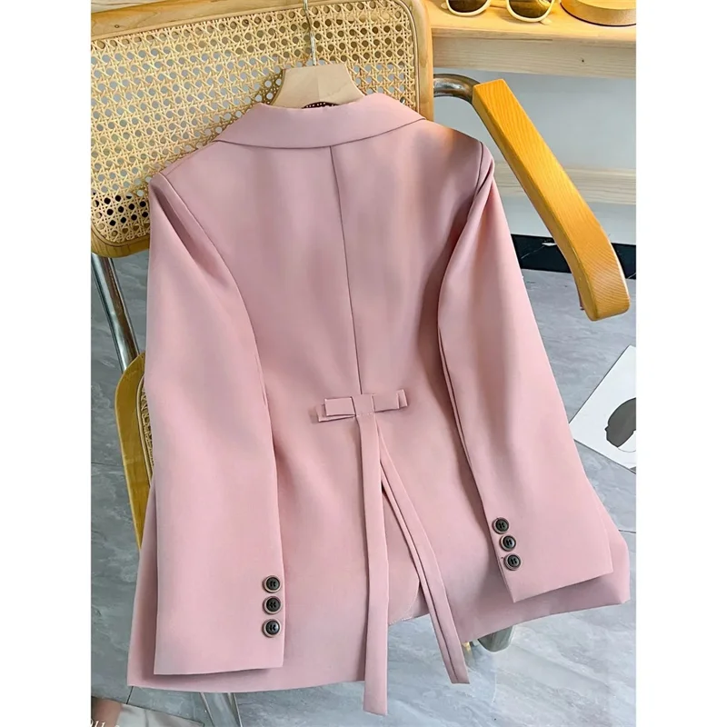 Pink Bow Leisure Suit Coat Spring And Autumn Fashion New Korean Temperament Design Relaxed High-Grade Blazer Women
Pink Bow Leisure Suit Coat Spring And Autumn Fashion New Korean Temperament Design Relaxed High-Grade Blazer Women