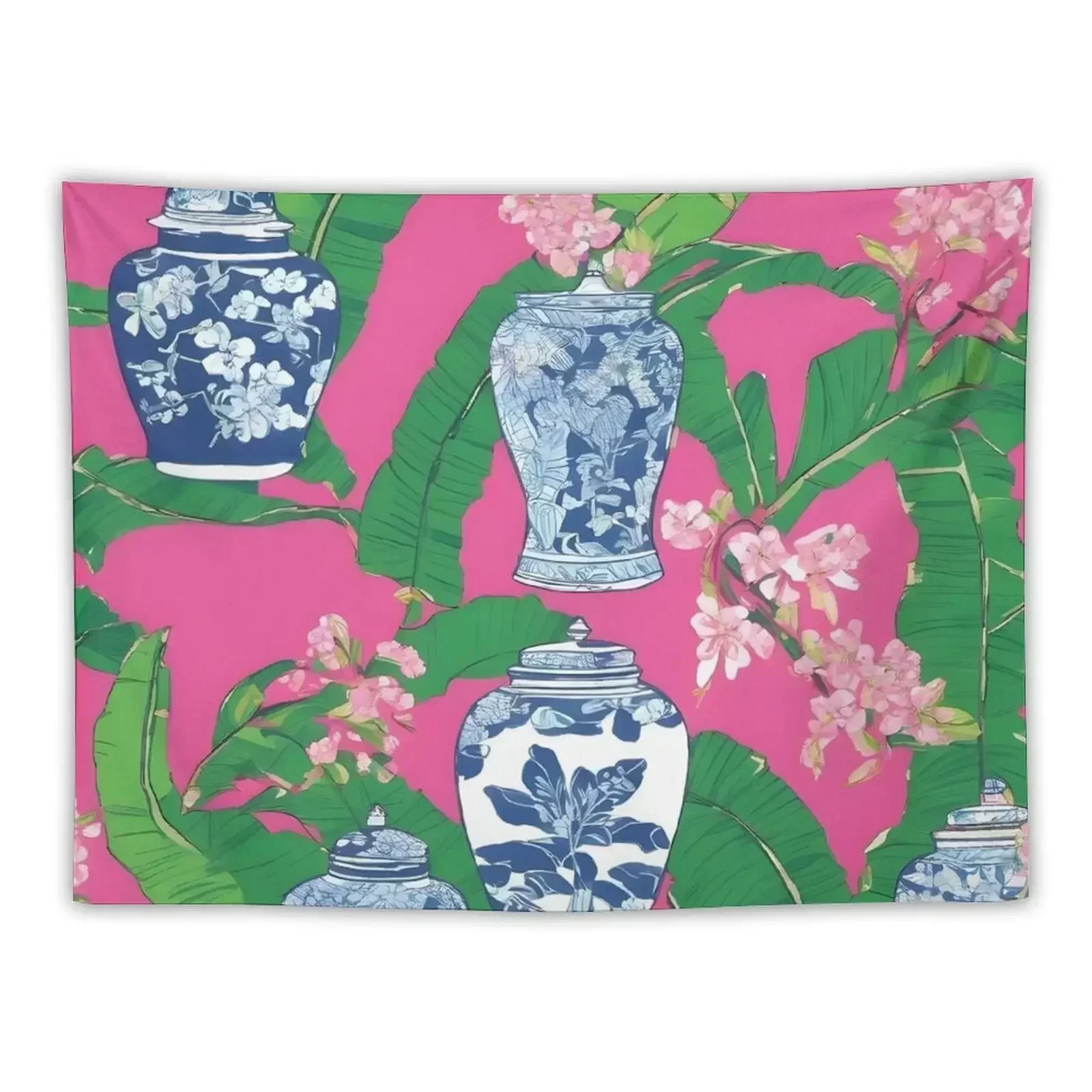 Chinoiserie jars, leaves and cherry blossom on hot pink Tapestry Bedroom Deco Wall Tapestries Tapestry
Chinoiserie jars, leaves and cherry blossom on hot pink Tapestry Bedroom Deco Wall Tapestries Tapestry