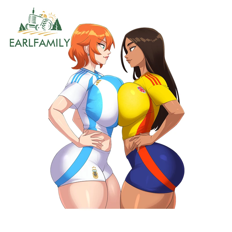 EARLFAMILY, 13 см x 9,6 см, Футбольные Детские сексуальные девушки, оригинальные автомобильные наклейки Hentai на грудь, наклейка NSFW, аксессуары Ecchi Booty
EARLFAMILY, 13 см x 9,6 см, Футбольные Детские сексуальные девушки, оригинальные автомобильные наклейки Hentai на грудь, наклейка NSFW, аксессуары Ecchi Booty