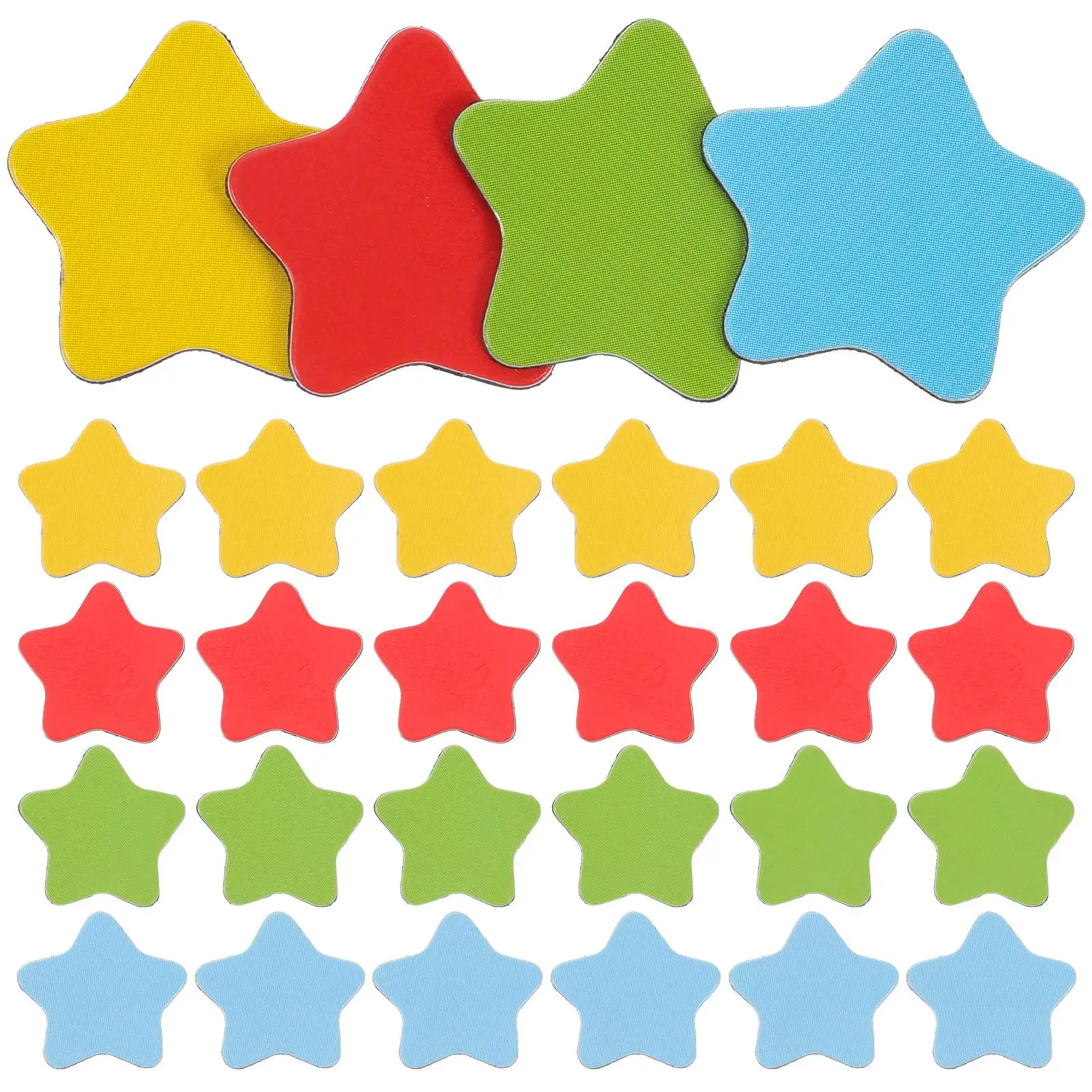 80Pcs Star Shaped Magnets Soft Fridge Decor Classroom Use Blue Green Red Yellow 20Pcs Bag Total 4 Bags Teaching Aids
80Pcs Star Shaped Magnets Soft Fridge Decor Classroom Use Blue Green Red Yellow 20Pcs Bag Total 4 Bags Teaching Aids
