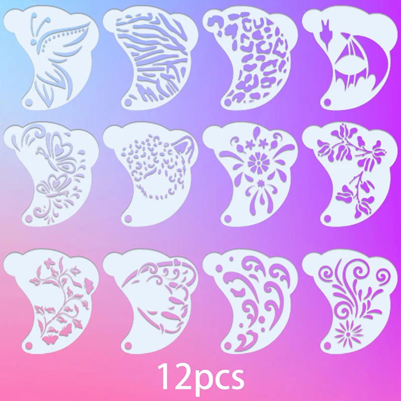 Face Painting Tattoo Stencil DIY Hand Drawn Spray Painting Eyebrow Tattoo Template Dance Party Makeup Tools Beauty Stickers
Face Painting Tattoo Stencil DIY Hand Drawn Spray Painting Eyebrow Tattoo Template Dance Party Makeup Tools Beauty Stickers