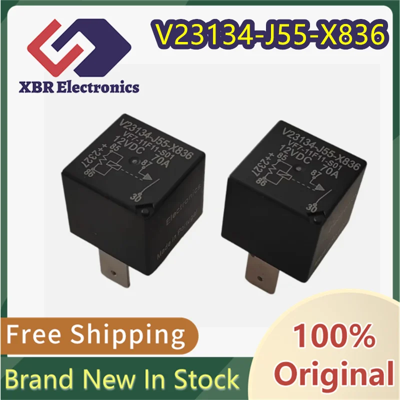 (3/30 pieces) V23134-J55-X836 VF7-11F11-S01 12VDC High-Power Car Relay Brand New Genuine Original Product In Stock Free Shipping
(3/30 pieces) V23134-J55-X836 VF7-11F11-S01 12VDC High-Power Car Relay Brand New Genuine Original Product In Stock Free Shipping