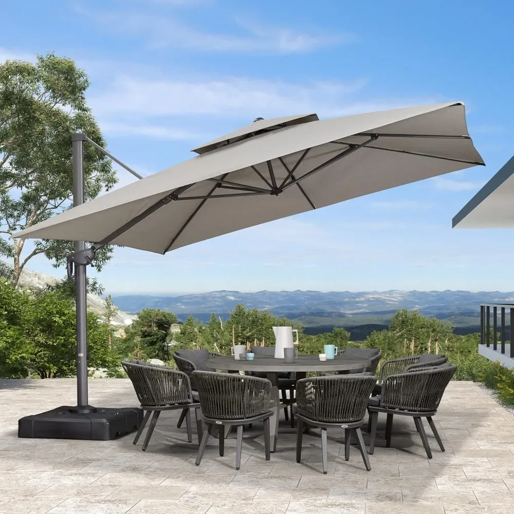 12 FT Cantilever Umbrella Outdoor Patio Umbrella, Large Offset Square Umbrella, Windproof Heavy Duty Hanging Outside Umbrella
12 FT Cantilever Umbrella Outdoor Patio Umbrella, Large Offset Square Umbrella, Windproof Heavy Duty Hanging Outside Umbrella