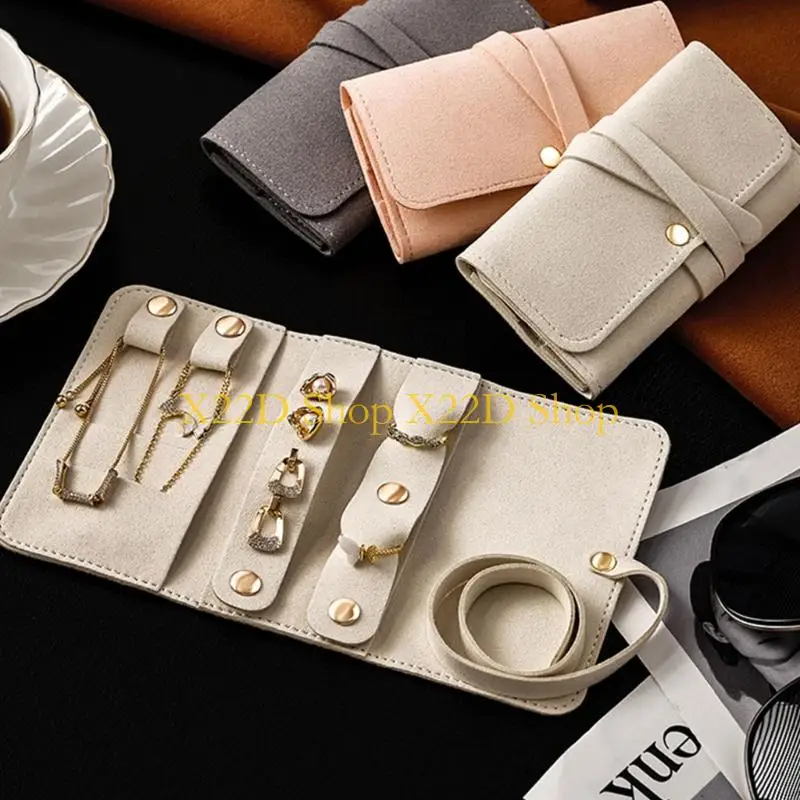 X22D Leather Jewelry Roll Multiple Pockets Travel Storage
X22D Leather Jewelry Roll Multiple Pockets Travel Storage