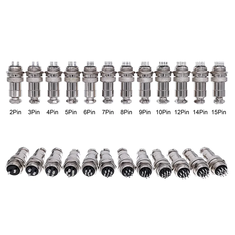 10Set GX20 Aviation Plug Metal Connector 2/3/4 Pin Circular Male Female Quick Plug Cable Connector
10Set GX20 Aviation Plug Metal Connector 2/3/4 Pin Circular Male Female Quick Plug Cable Connector