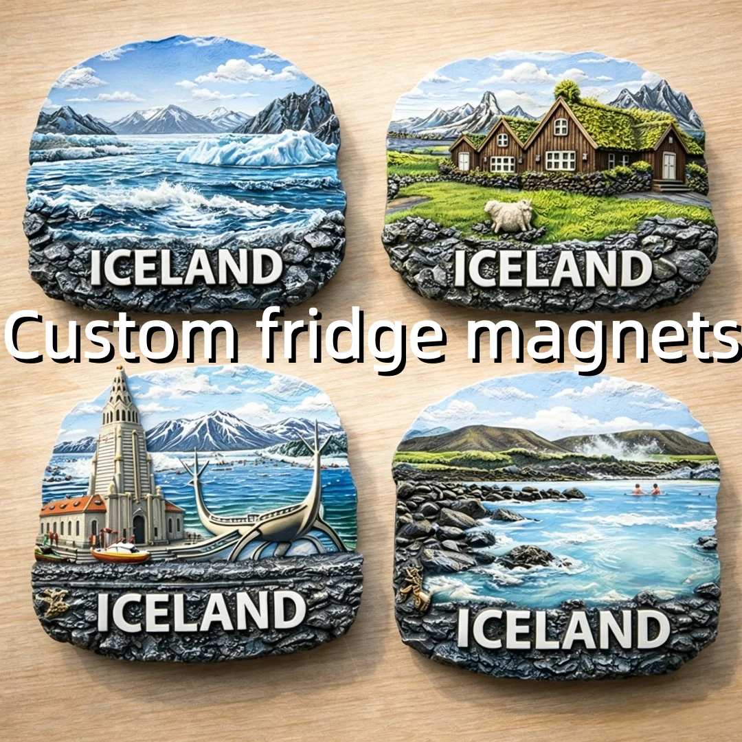 Wholesale Eco-Friendly Resin Iceland Fridge Magnet with Irregular Shape Handmade Refrigerator Magnet
Wholesale Eco-Friendly Resin Iceland Fridge Magnet with Irregular Shape Handmade Refrigerator Magnet