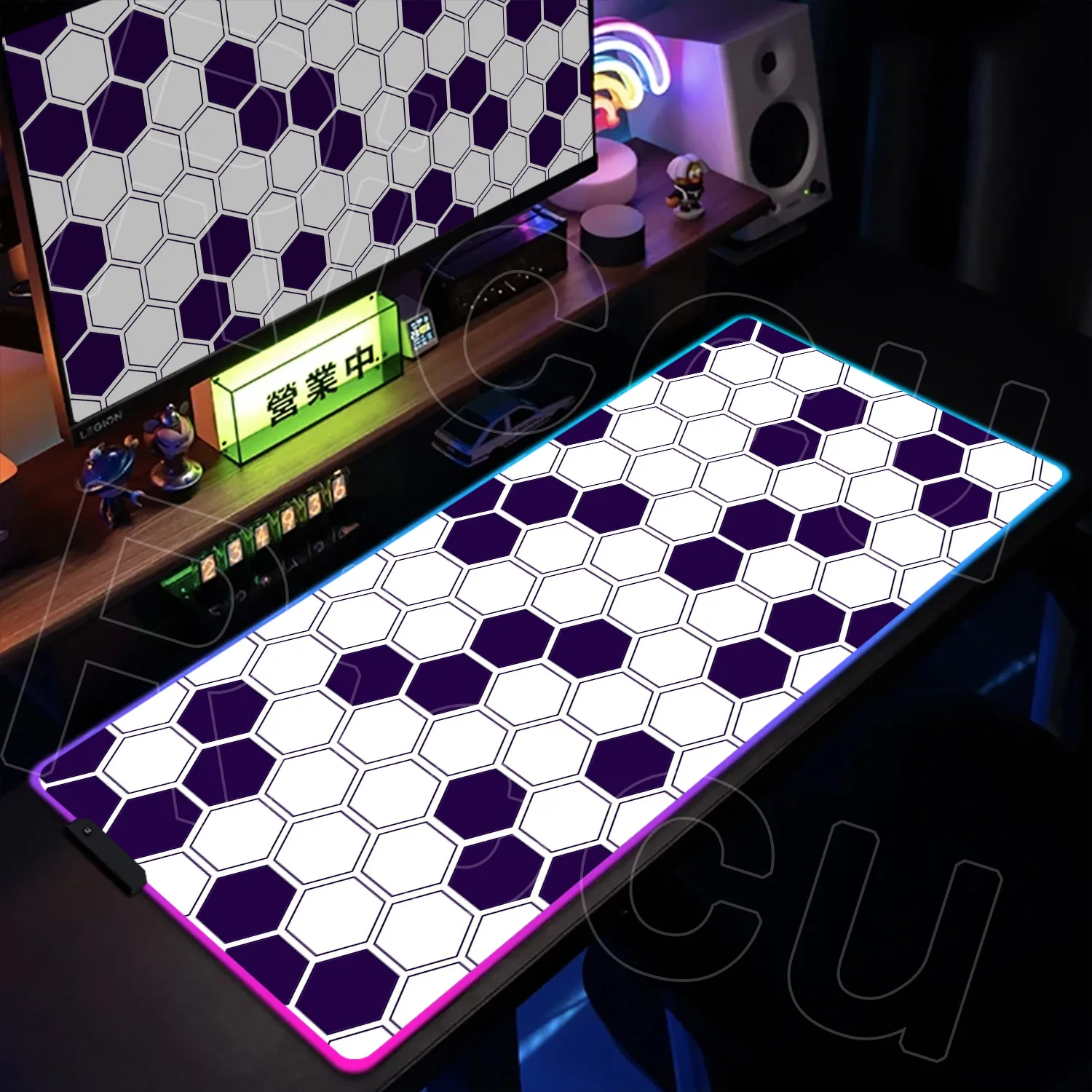 RGB XXL HD print Hexagon Large Gaming Mousepad Rug Design Mouse Pad Computer Desk Mat Pads For PC Keyboard Table expand LED Mats
RGB XXL HD print Hexagon Large Gaming Mousepad Rug Design Mouse Pad Computer Desk Mat Pads For PC Keyboard Table expand LED Mats