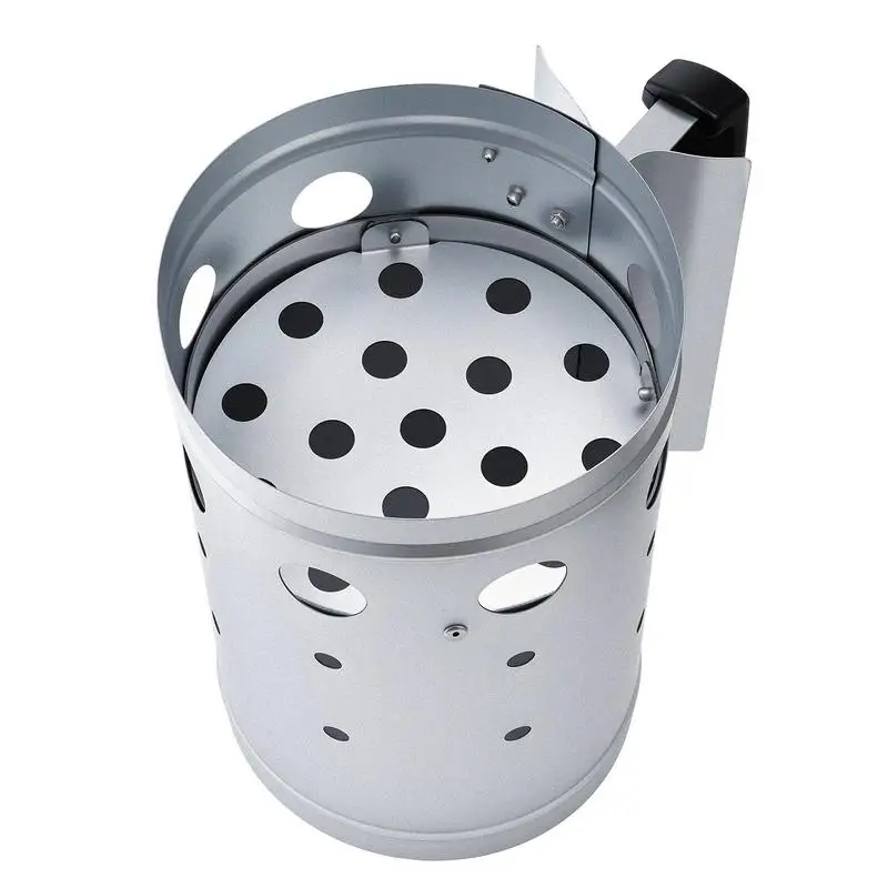 Charcoal Chimney Starter, 4 lbs Large Capacity Coal Fireplace, Heavy Duty BBQ Steel Chimney Starter for Charcoal Grill and Barbecues, Compact On-the-Go Carbon Lighter and BBQ Grill Tool, Silver
Charcoal Chimney Starter, 4 lbs Large Capacity Coal Fireplace, Heavy Duty BBQ Steel Chimney Starter for Charcoal Grill and Barbecues, Compact On-the-Go Carbon Lighter and BBQ Grill Tool, Silver