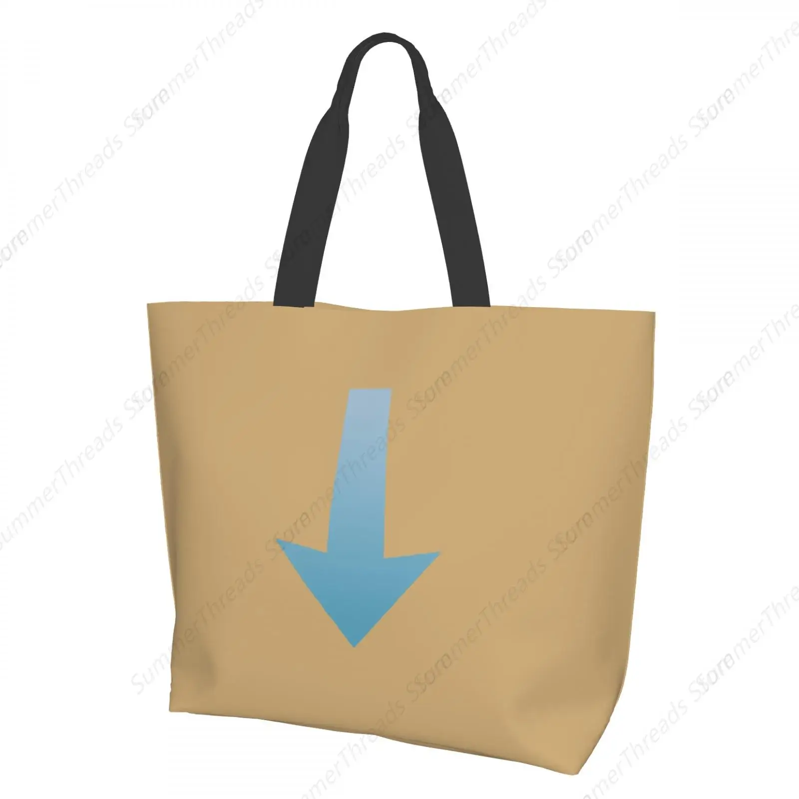 Blue Arrow on Brown Tote Bag for Women Large Print Bags Portable Beach Bag Reusable Grocery Bags Waterproof
Blue Arrow on Brown Tote Bag for Women Large Print Bags Portable Beach Bag Reusable Grocery Bags Waterproof