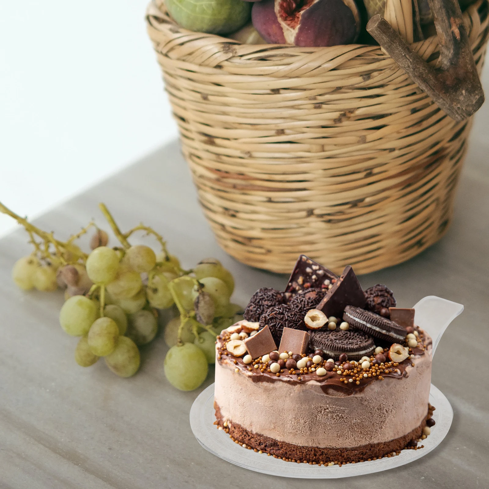 100pcs Mousse Cake Bases Reusable Plastic Tray Round Square Transparent Long H Cake Boards For Birthday Wedding Parties
100pcs Mousse Cake Bases Reusable Plastic Tray Round Square Transparent Long H Cake Boards For Birthday Wedding Parties
