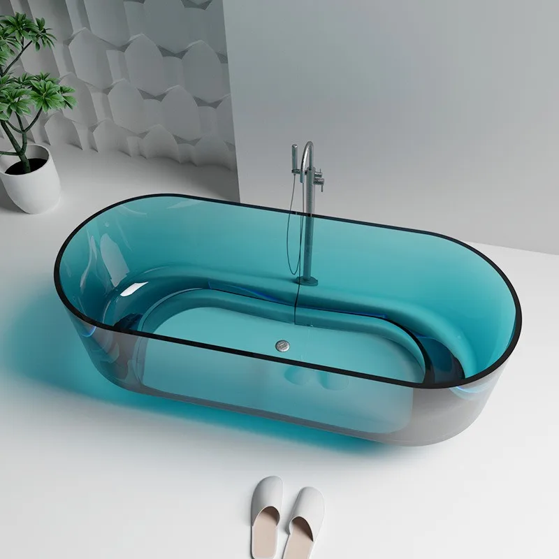 Customized transparent artificial stone bathtub, colored resin crystal couple bathtub bath basin
Customized transparent artificial stone bathtub, colored resin crystal couple bathtub bath basin