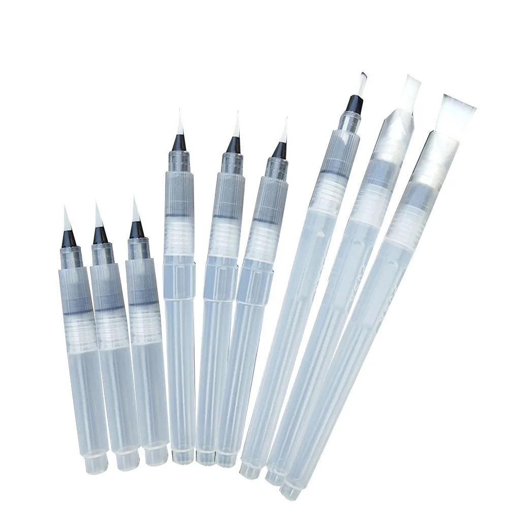 9Pcs Water Coloring Brush Pen Set Smooth Blend Fast Response for Watercolor Painting on The Go with Crayons Markers Water
9Pcs Water Coloring Brush Pen Set Smooth Blend Fast Response for Watercolor Painting on The Go with Crayons Markers Water
