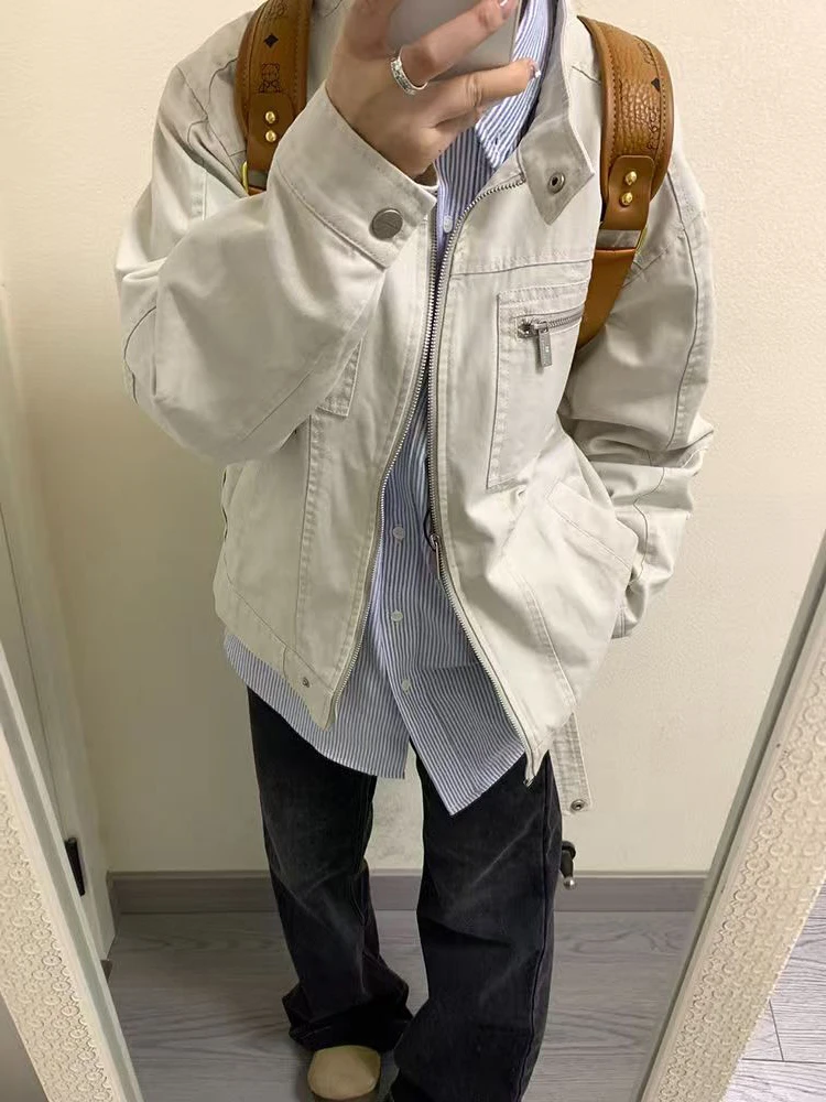 Ретро американская рабочая одежда с воротником-стойкой Harington Jaet, мужская весенне-осенняя бейсбольная одежда для пар, высокая улица, orm
Ретро американская рабочая одежда с воротником-стойкой Harington Jaet, мужская весенне-осенняя бейсбольная одежда для пар, высокая улица, orm