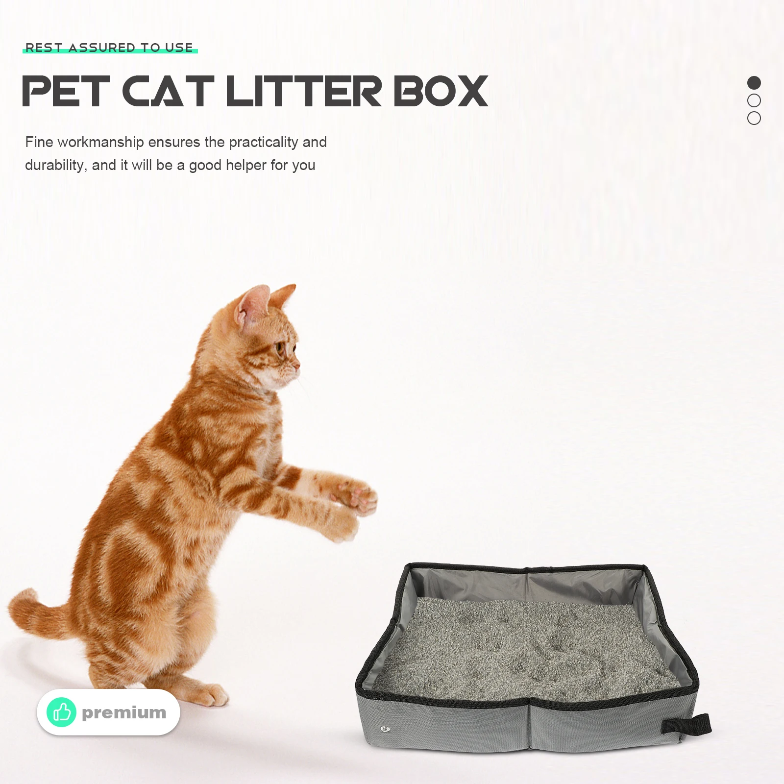 Folding Cat Litter Box Waterproof Portable Travel S Container 600D Oxford Cloth EVA Lining Foldable Design Keep Clean
Folding Cat Litter Box Waterproof Portable Travel S Container 600D Oxford Cloth EVA Lining Foldable Design Keep Clean