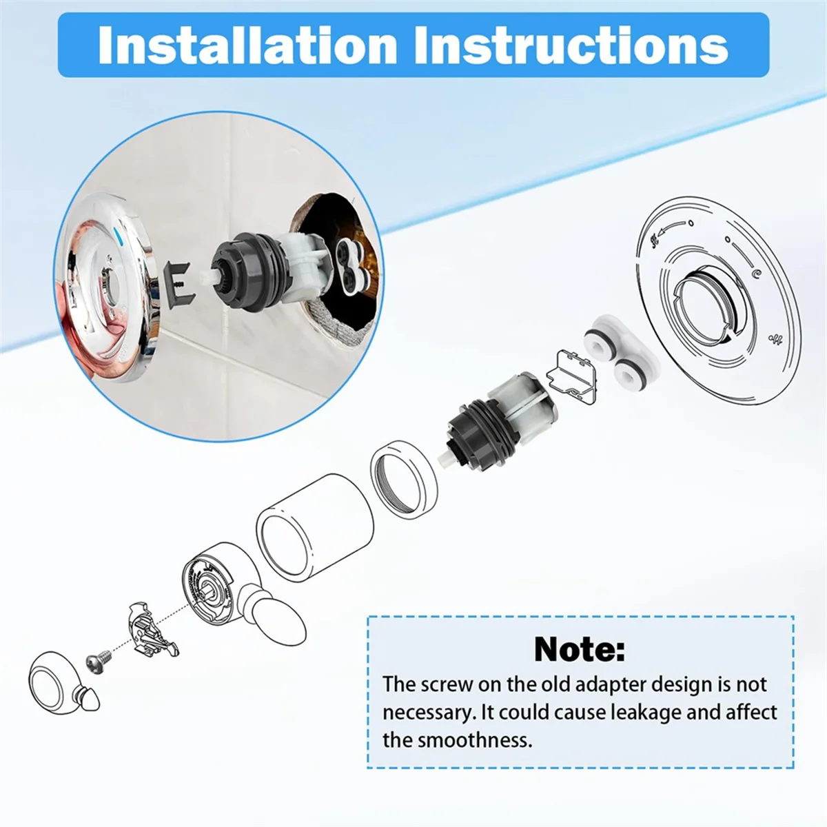RP46463 for Delta Shower Cartridge Replacement for Delta Monitor 17 Series(2006-)Function Bath Tub and Shower Faucet jasmine
RP46463 for Delta Shower Cartridge Replacement for Delta Monitor 17 Series(2006-)Function Bath Tub and Shower Faucet jasmine