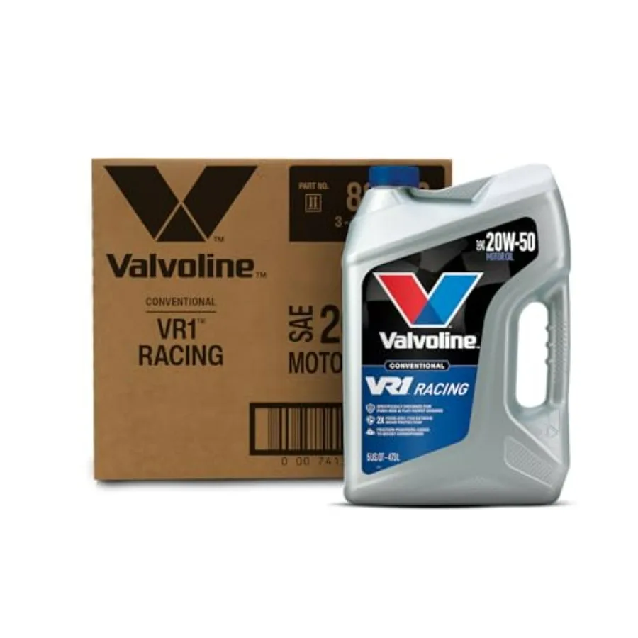 Моторное масло VR1 Racing SAE 20W-50, 5 QT, упаковка из 3 штук, для высокопроизводительных двигателей, синтетическая смесь, черное, повышенная долговечность и термостойкость
Моторное масло VR1 Racing SAE 20W-50, 5 QT, упаковка из 3 штук, для высокопроизводительных двигателей, синтетическая смесь, черное, повышенная долговечность и термостойкость