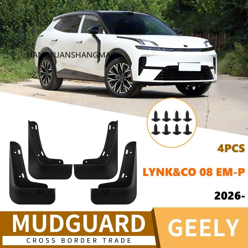 Mudguard Splash Guards Car Mud Flaps Auto Exterior Parts for Geely LYNK&CO 08 EM-P 2026 Black ABS 4PCS Set
Mudguard Splash Guards Car Mud Flaps Auto Exterior Parts for Geely LYNK&CO 08 EM-P 2026 Black ABS 4PCS Set