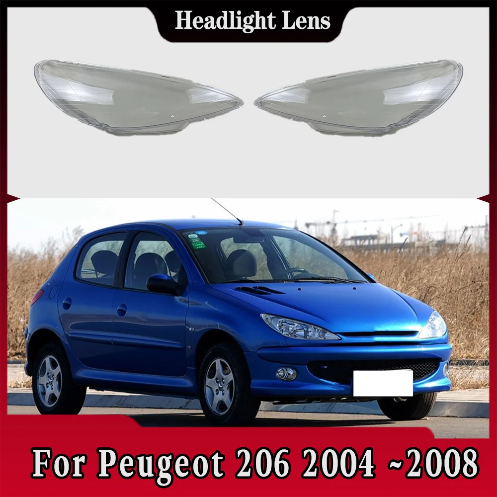 For Peugeot 206 2004 2005 2006 2007 2008 Car Front Headlight Cover Transparent Lampshade Plexiglass Replace Original Lens Shell
For Peugeot 206 2004 2005 2006 2007 2008 Car Front Headlight Cover Transparent Lampshade Plexiglass Replace Original Lens Shell