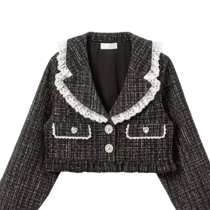 Japanese Style Sweet Student Versatile Jackets for Women Autumn and Winter New Short Coat Girl Cute Loose Lace Stitching
Japanese Style Sweet Student Versatile Jackets for Women Autumn and Winter New Short Coat Girl Cute Loose Lace Stitching
