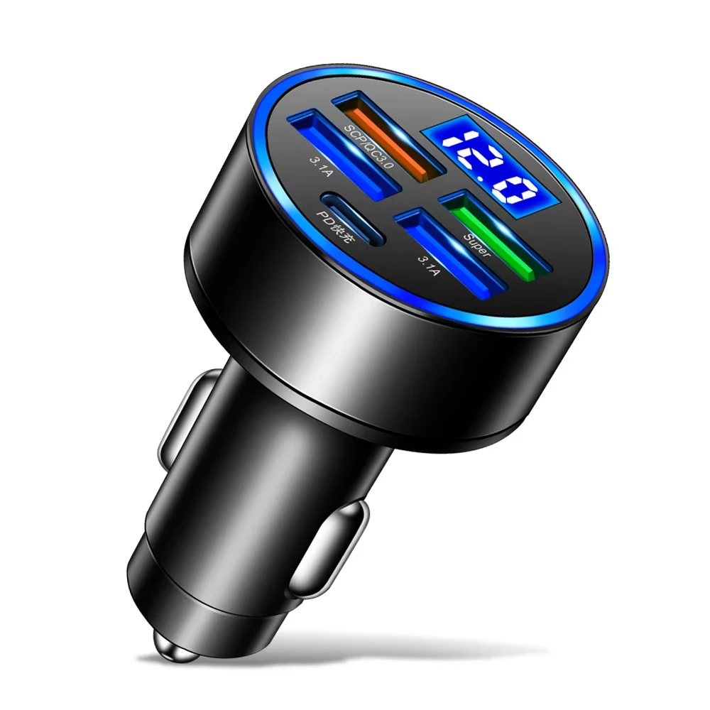 5 портов быстрой зарядки PD QC3.0 USB C 250 Вт светодиодное автомобильное зарядное устройство автомобильное зарядное устройство типа C адаптер в автомобиле для iphone Samsung Huawei Xiaomi
5 портов быстрой зарядки PD QC3.0 USB C 250 Вт светодиодное автомобильное зарядное устройство автомобильное зарядное устройство типа C адаптер в автомобиле для iphone Samsung Huawei Xiaomi