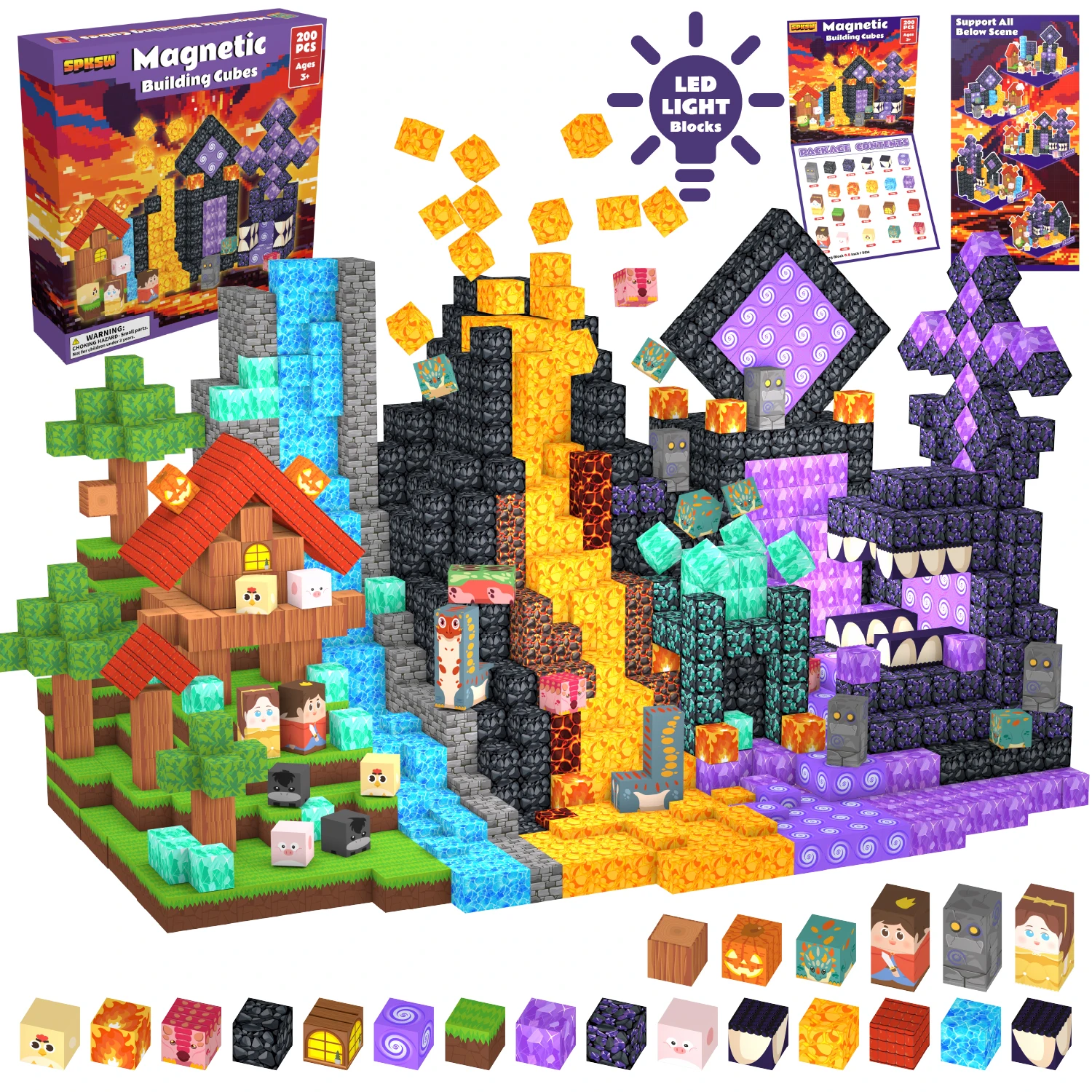Magnetic Building Blocks, Forest Lava Volcano Adventure Set, 3D STEM Puzzle Bricks, Creative Educational Construction Toy Gift
Magnetic Building Blocks, Forest Lava Volcano Adventure Set, 3D STEM Puzzle Bricks, Creative Educational Construction Toy Gift