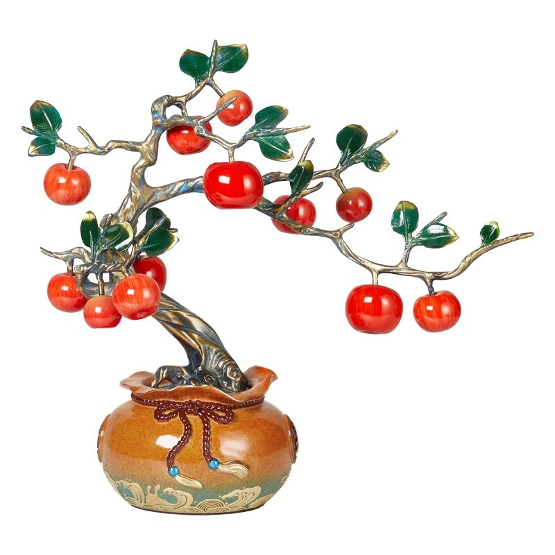 High-end cornucopia fortune tree, four seasons safe copper ornaments, handicrafts study office Bogu rack decorations
High-end cornucopia fortune tree, four seasons safe copper ornaments, handicrafts study office Bogu rack decorations