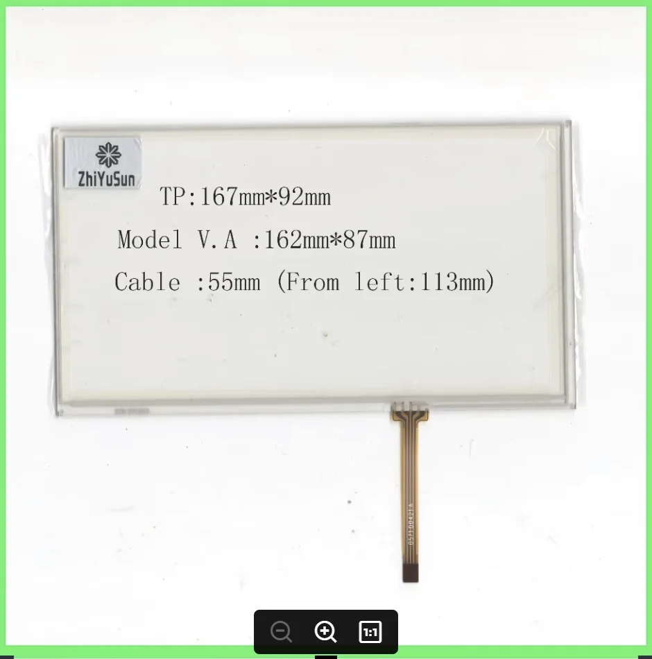 ZhiYuSun M7029 167mm*92mm GPS navigation vehicle 7.1 -inch resistive touch screen display on the outside flat handwriting
ZhiYuSun M7029 167mm*92mm GPS navigation vehicle 7.1 -inch resistive touch screen display on the outside flat handwriting