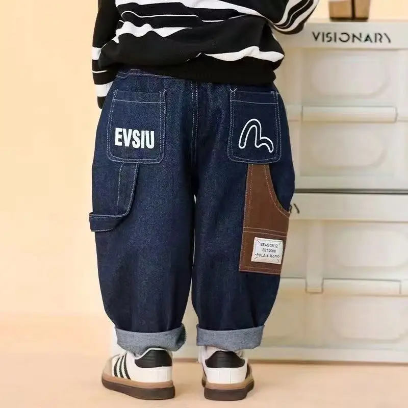 Children's Clothing Boys' Spring and Autumn Pants 2025 New Style Children's Jeans Medium and Large Children's Casual Pants
Children's Clothing Boys' Spring and Autumn Pants 2025 New Style Children's Jeans Medium and Large Children's Casual Pants