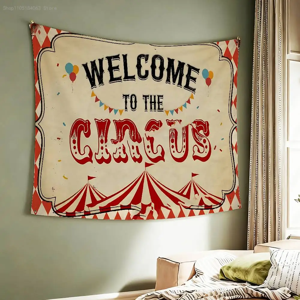 Vintage Welcome To The Circu Flag Tapestry Banner For Bedroom Outdoor Living Room Restaurant Bar Wall Decor Party
Vintage Welcome To The Circu Flag Tapestry Banner For Bedroom Outdoor Living Room Restaurant Bar Wall Decor Party