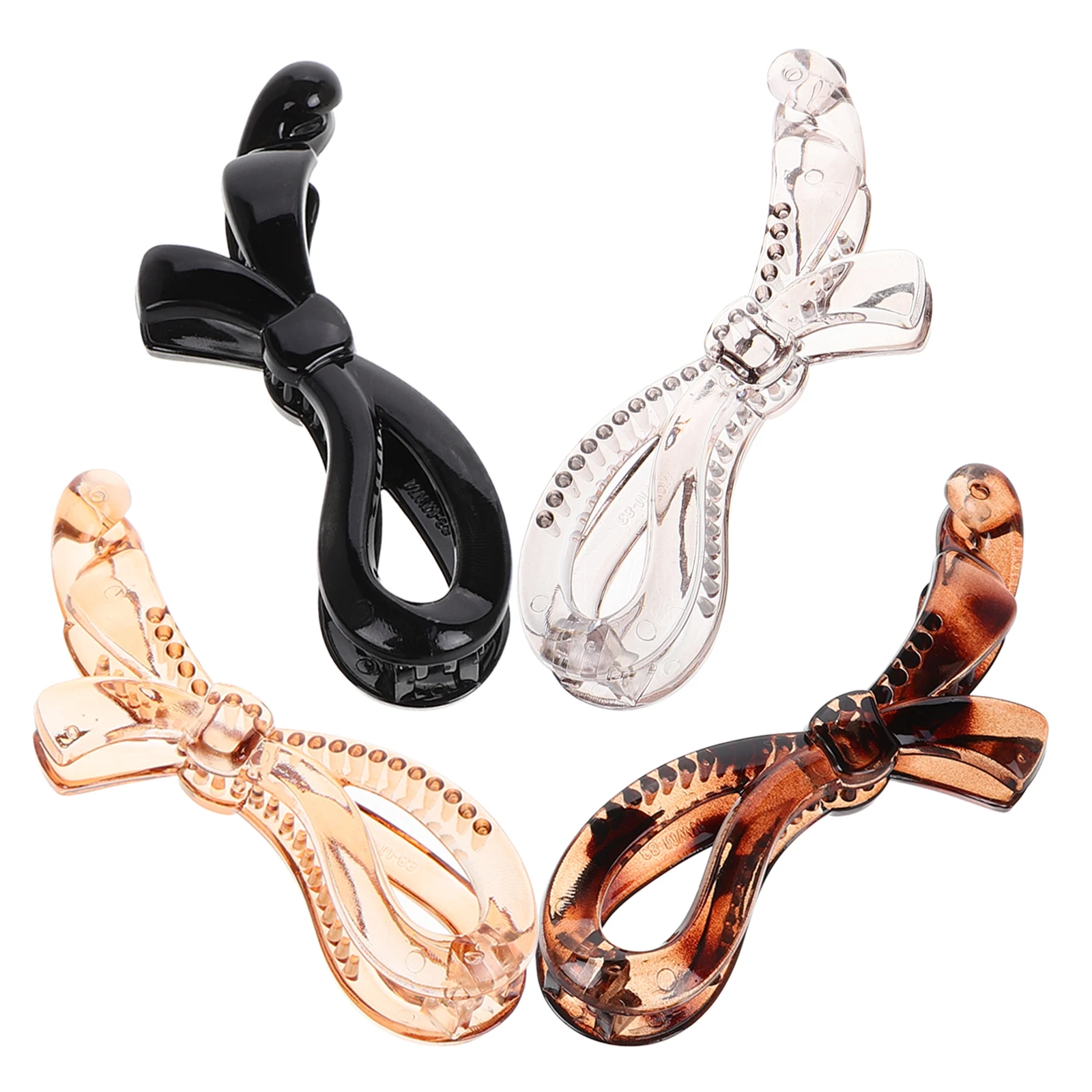 4 Pcs Clip Set Banana Clips for Women Thick Curly Hair Ponytail Holder Simple Accessories Plastic Lightweight Stylish Hair Care
4 Pcs Clip Set Banana Clips for Women Thick Curly Hair Ponytail Holder Simple Accessories Plastic Lightweight Stylish Hair Care