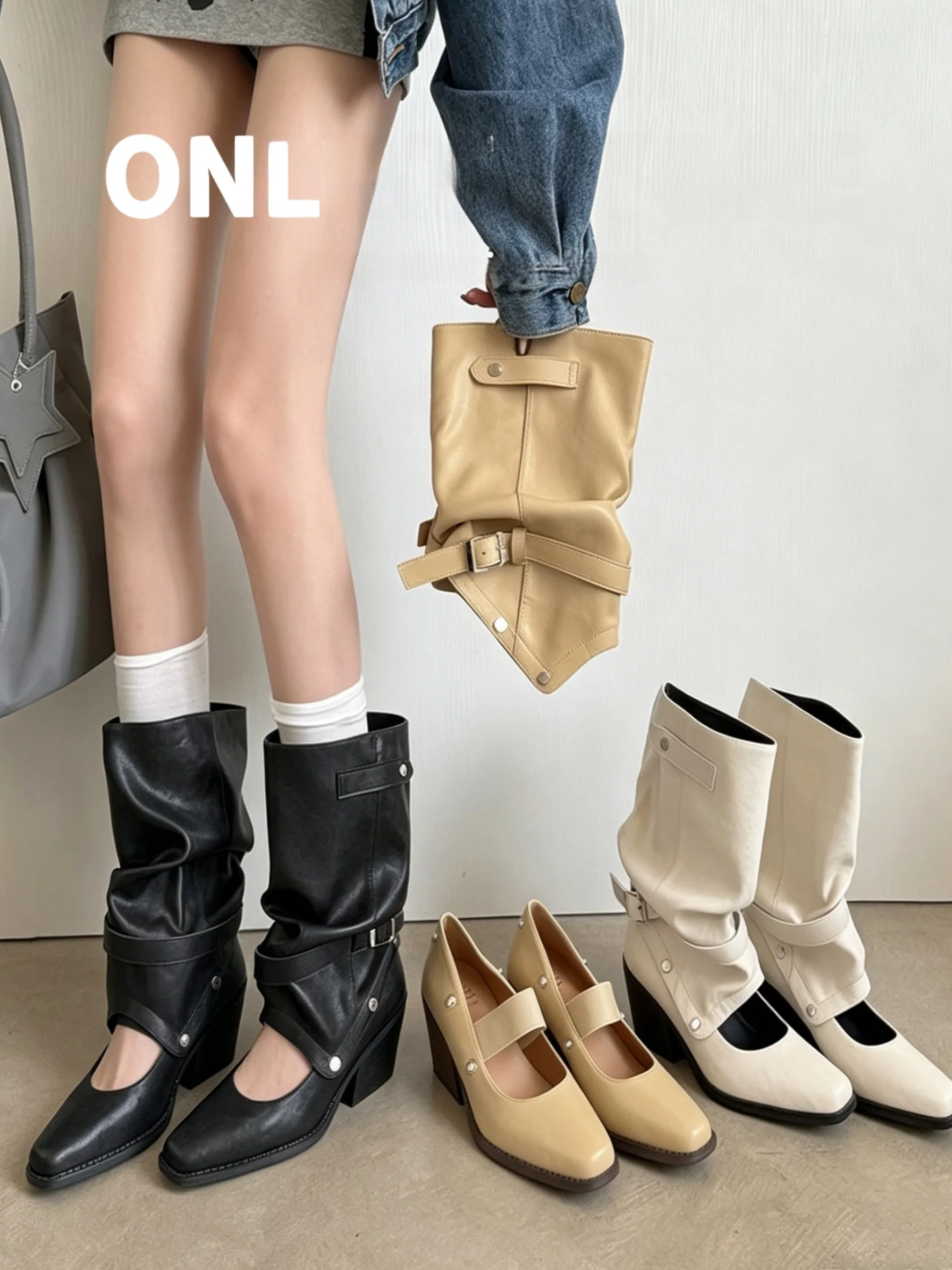 Minimalist Trendy Detachable Two-Way Wear Ballet Stack Boots Women Summer 2026 Mary Jane Mid-Calf Knight Boots Leather Version
Minimalist Trendy Detachable Two-Way Wear Ballet Stack Boots Women Summer 2026 Mary Jane Mid-Calf Knight Boots Leather Version