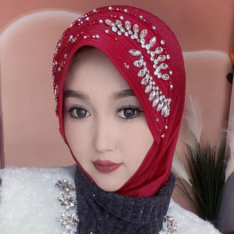 New Africa Ethnic Hats Hijab for Women Luxury Party Caps Outdoor Working Head Wear Diamonds Soft Shell Brim Hijabs Cap Charm
New Africa Ethnic Hats Hijab for Women Luxury Party Caps Outdoor Working Head Wear Diamonds Soft Shell Brim Hijabs Cap Charm