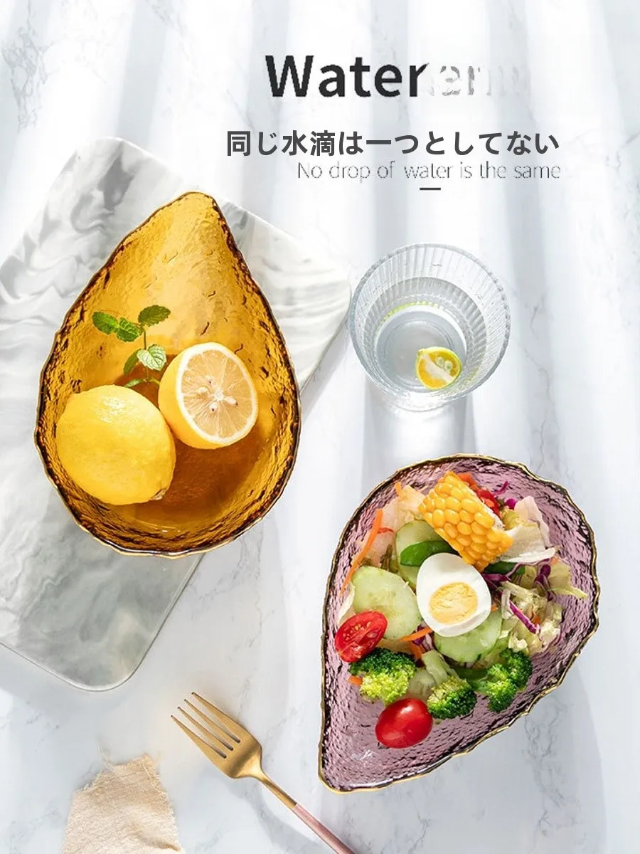 Creative Japanese Sle Waterdrop Glass Bowl Irregular ape Fruit Dert Salad Bowl Dining Utensils Home Use Sweet Di
Creative Japanese Sle Waterdrop Glass Bowl Irregular ape Fruit Dert Salad Bowl Dining Utensils Home Use Sweet Di