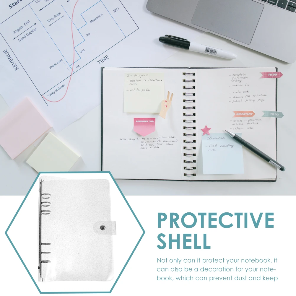 Clear Binder Protective Cover for Journal Notebook Scrapbook Lightweight Portable Design Personal Planner ShellFolder
Clear Binder Protective Cover for Journal Notebook Scrapbook Lightweight Portable Design Personal Planner ShellFolder