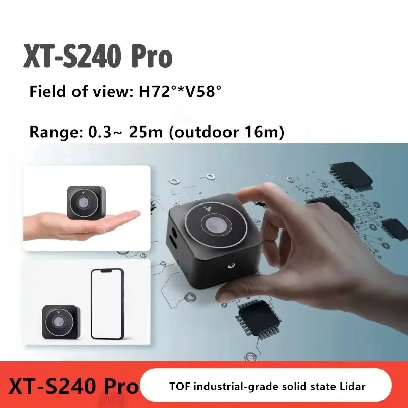 XT-S240 area array solid-state 3D LiDAR 20 meter ranging 3D point cloud image volume measurement statistics number of people
XT-S240 area array solid-state 3D LiDAR 20 meter ranging 3D point cloud image volume measurement statistics number of people